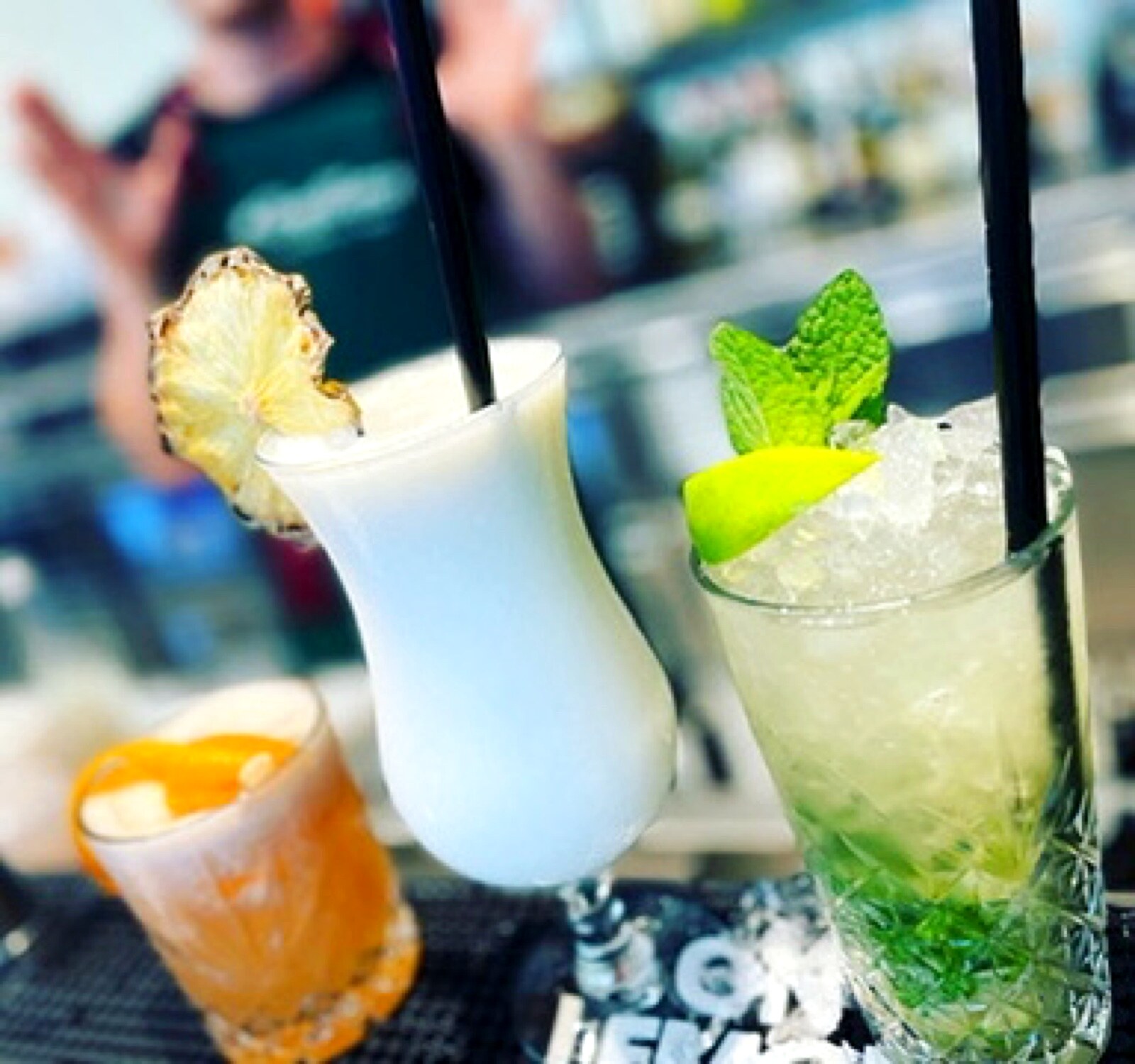 Pina Colada and Mojito — classics of our menu